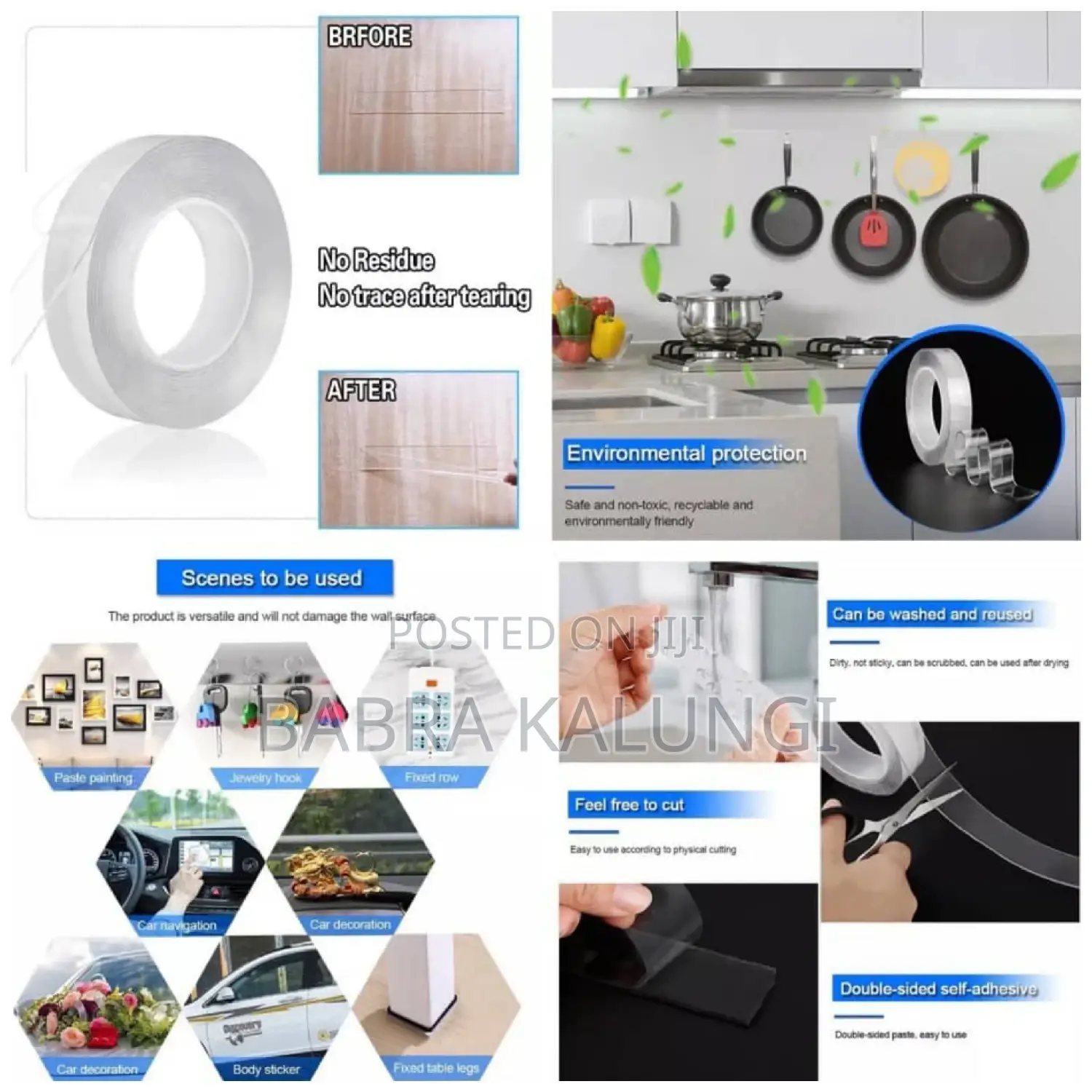 Double Sided Clear Tape