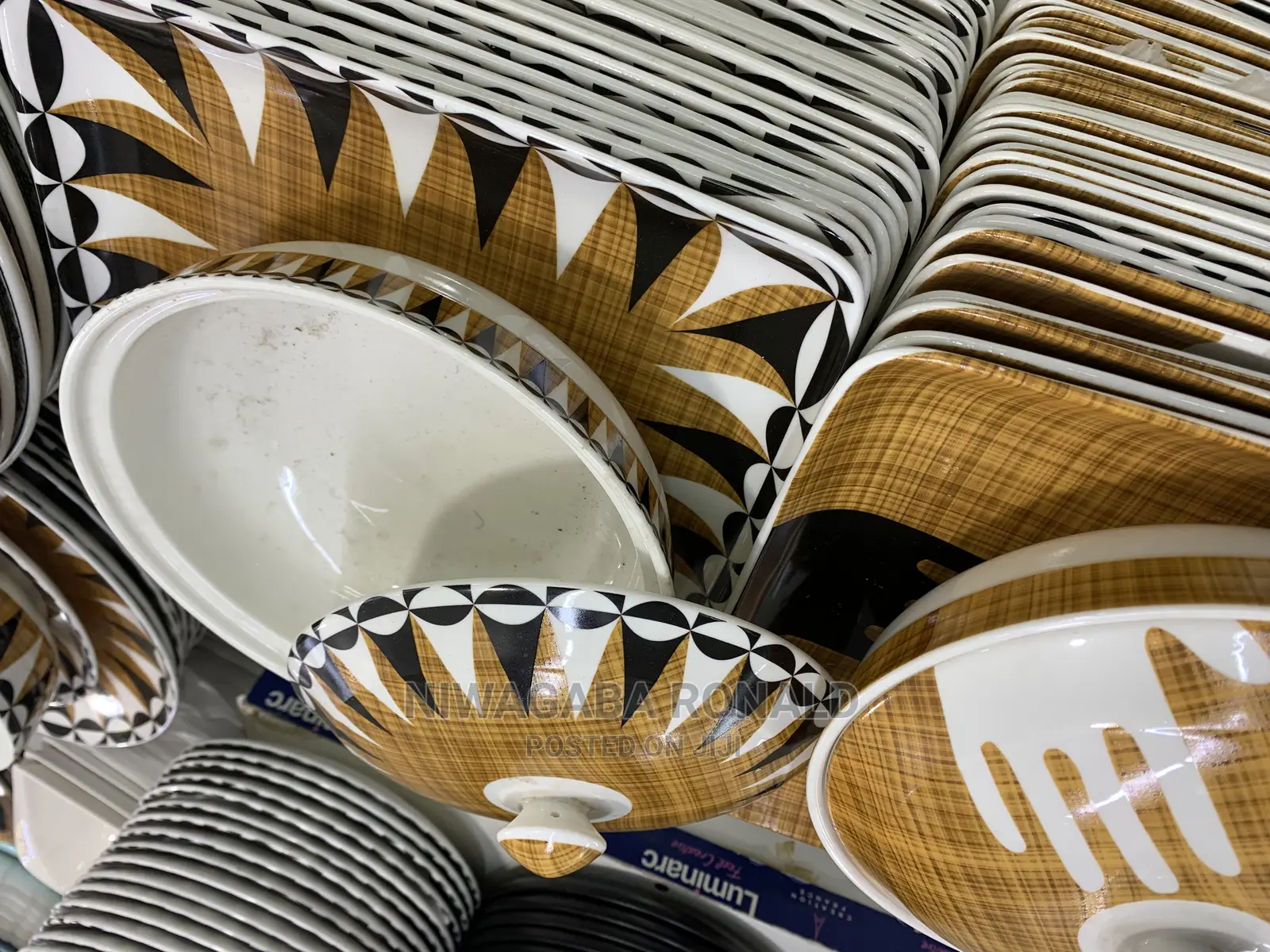 Classic Animal Print Dinner Plates Bowls