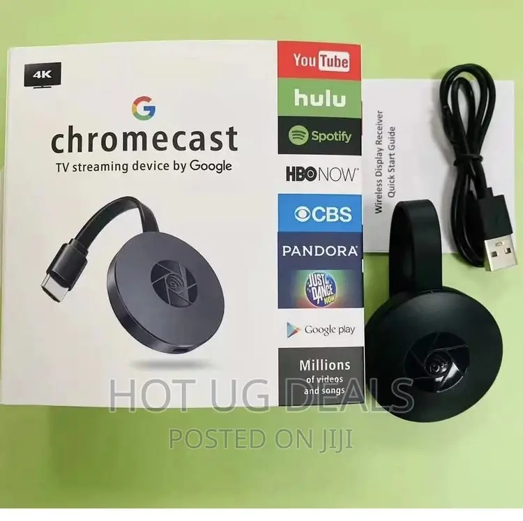 Chromecast-tv Streaming Device By Google- Black