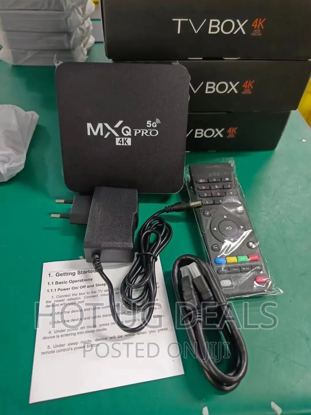 MXQ Pro 5G Android 12.1 TV Box 2023, 2GB ROM 16GB - Black