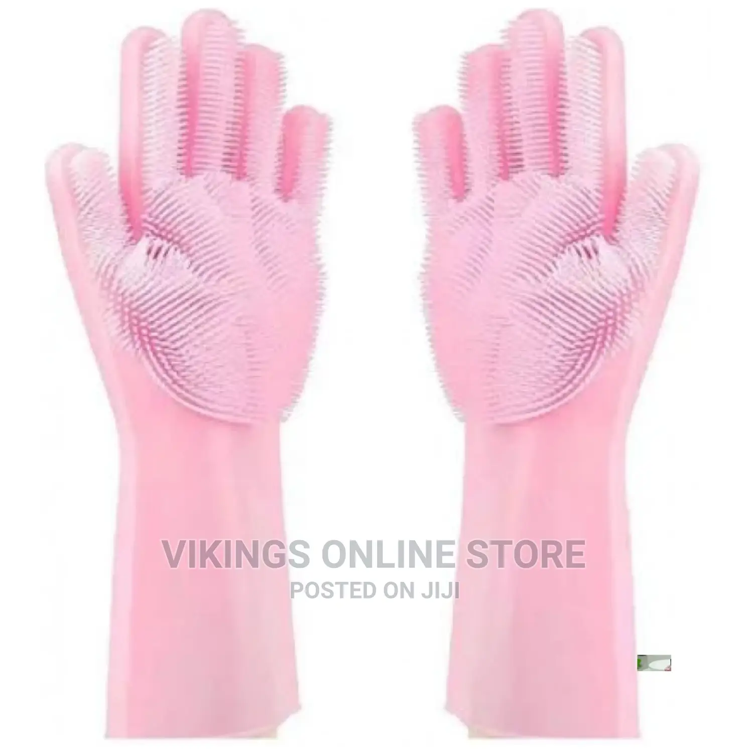 1 Pair of Bathroom and Kitchen Cleaning Hand Gloves -Pink