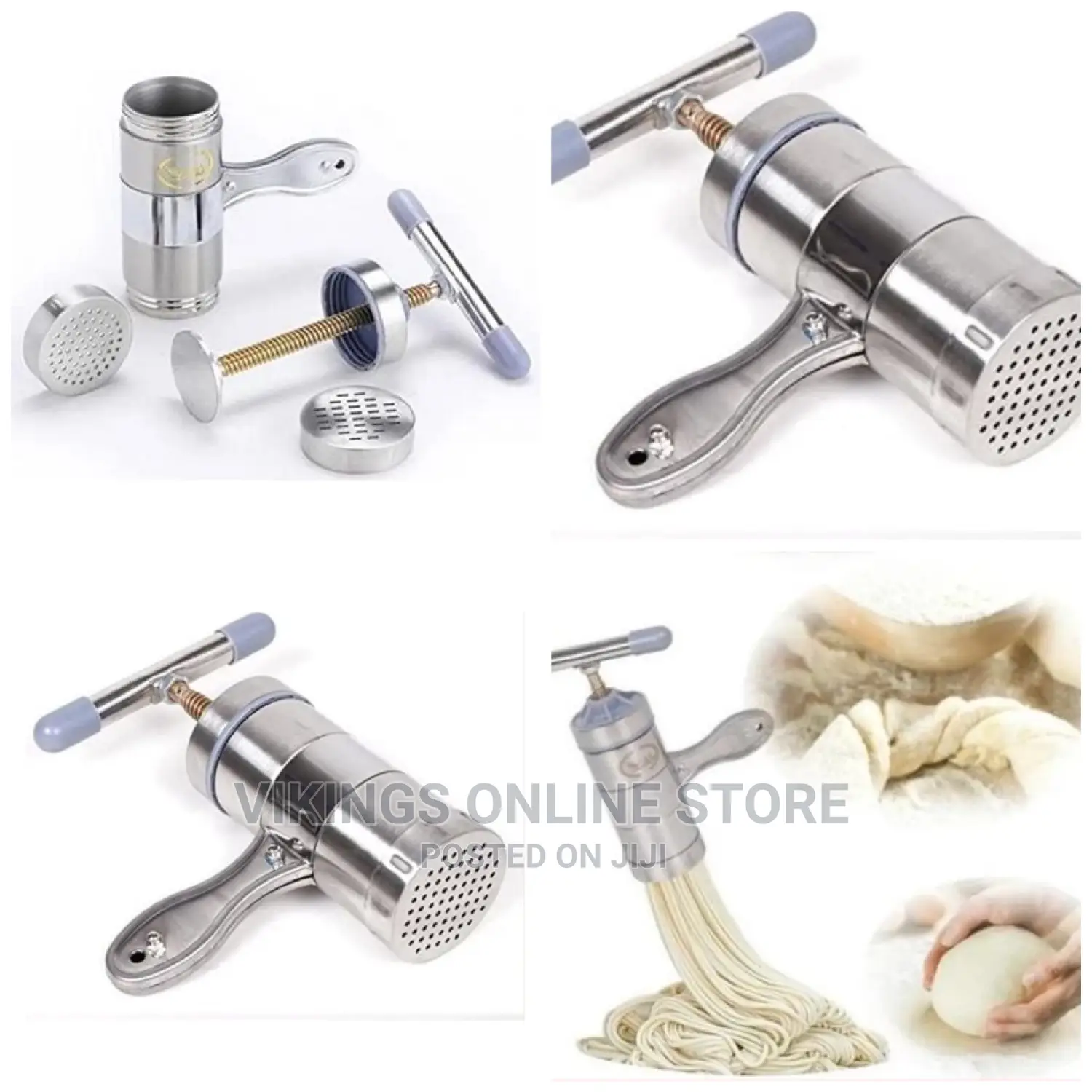 Steel Noodle Maker Manual Spaghetti Pasta Press Machine-