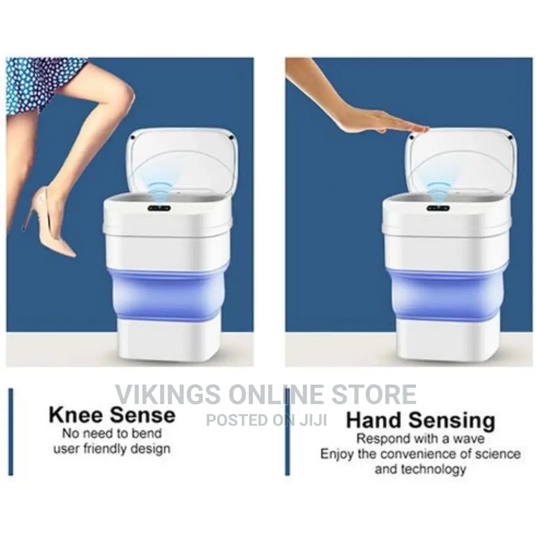 Automatic Induction Smart Sensor Folding Trash Can Dustbin