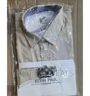 Men's Pure Cotton Solid Slim Fit Formal Shirt - Cream