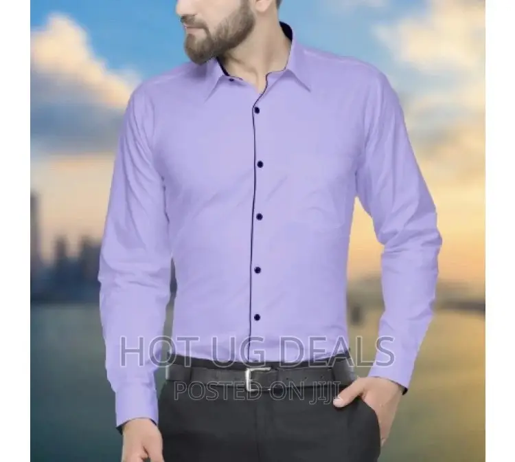 Men’S Full Sleeve Formal Shirt - Purple