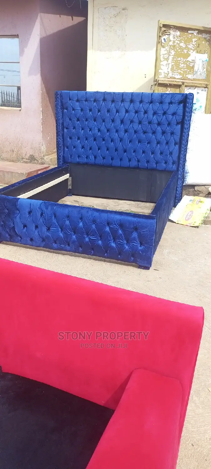 Blue 5x6 Bed Available Now in Central Division Furniture, Stony