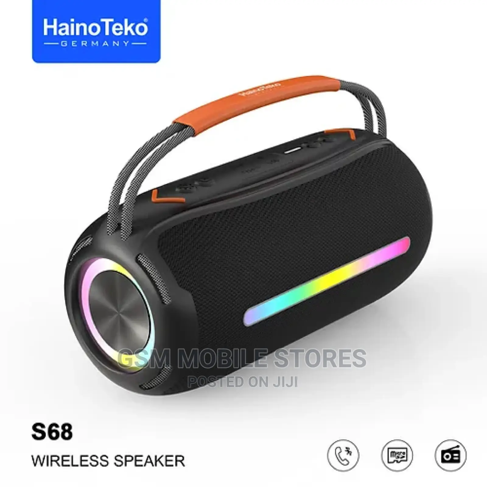 Hainoteko Heavy Bass Bluetooth Wireless Speaker S68