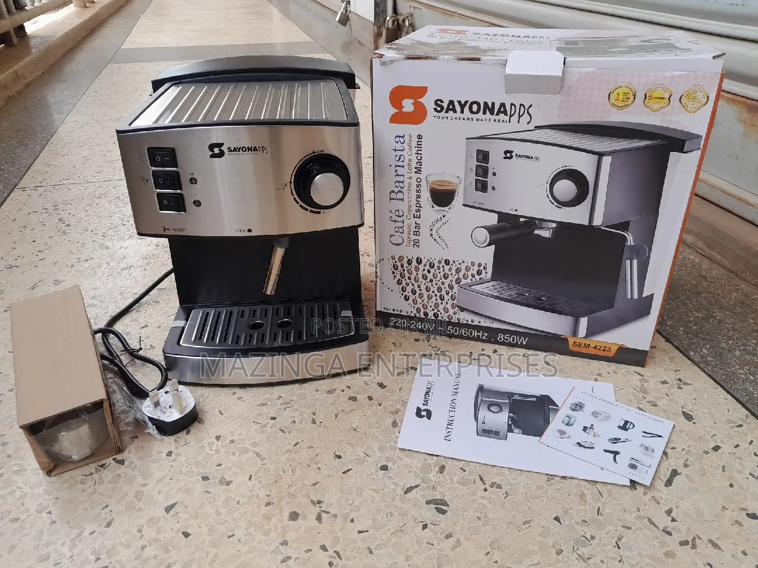 Sayona PPS 20bar Espresso Coffee Machine
