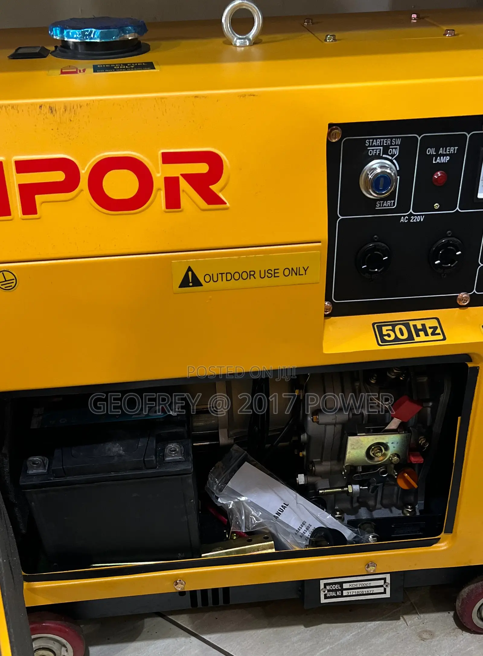 Kipor Silent Diesel Fenerator 5kva