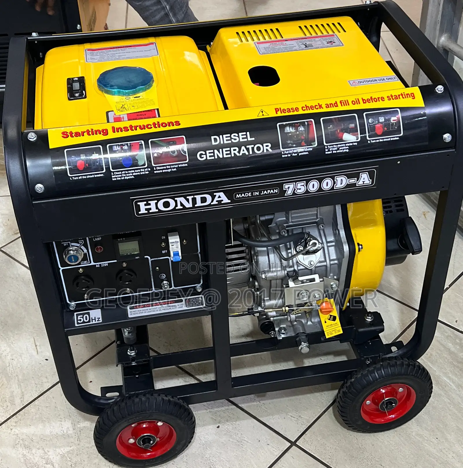Generator Diesel 8000watts Honda