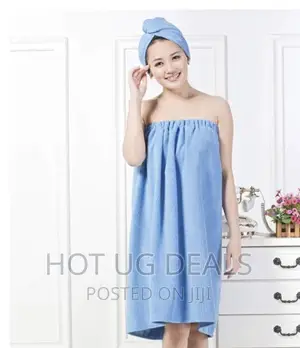 3pcs Skirt Towels -Skirt Towel, Head Wrap, Face Towel- Blue