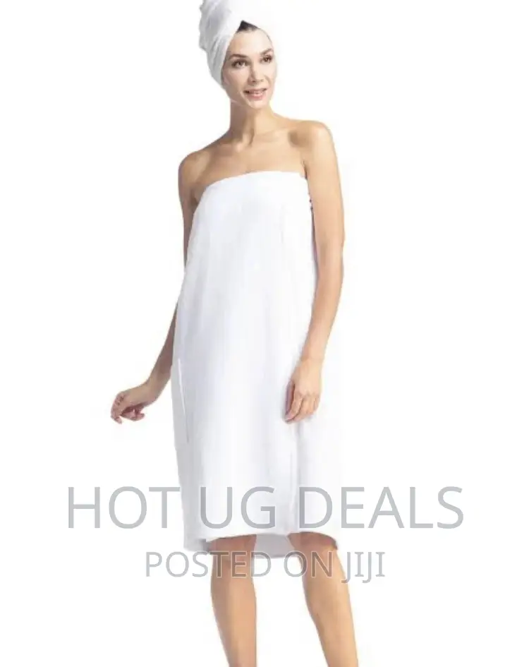 3pcs Skirt Towels -Skirt Towel, Head Wrap, Face Towel- White