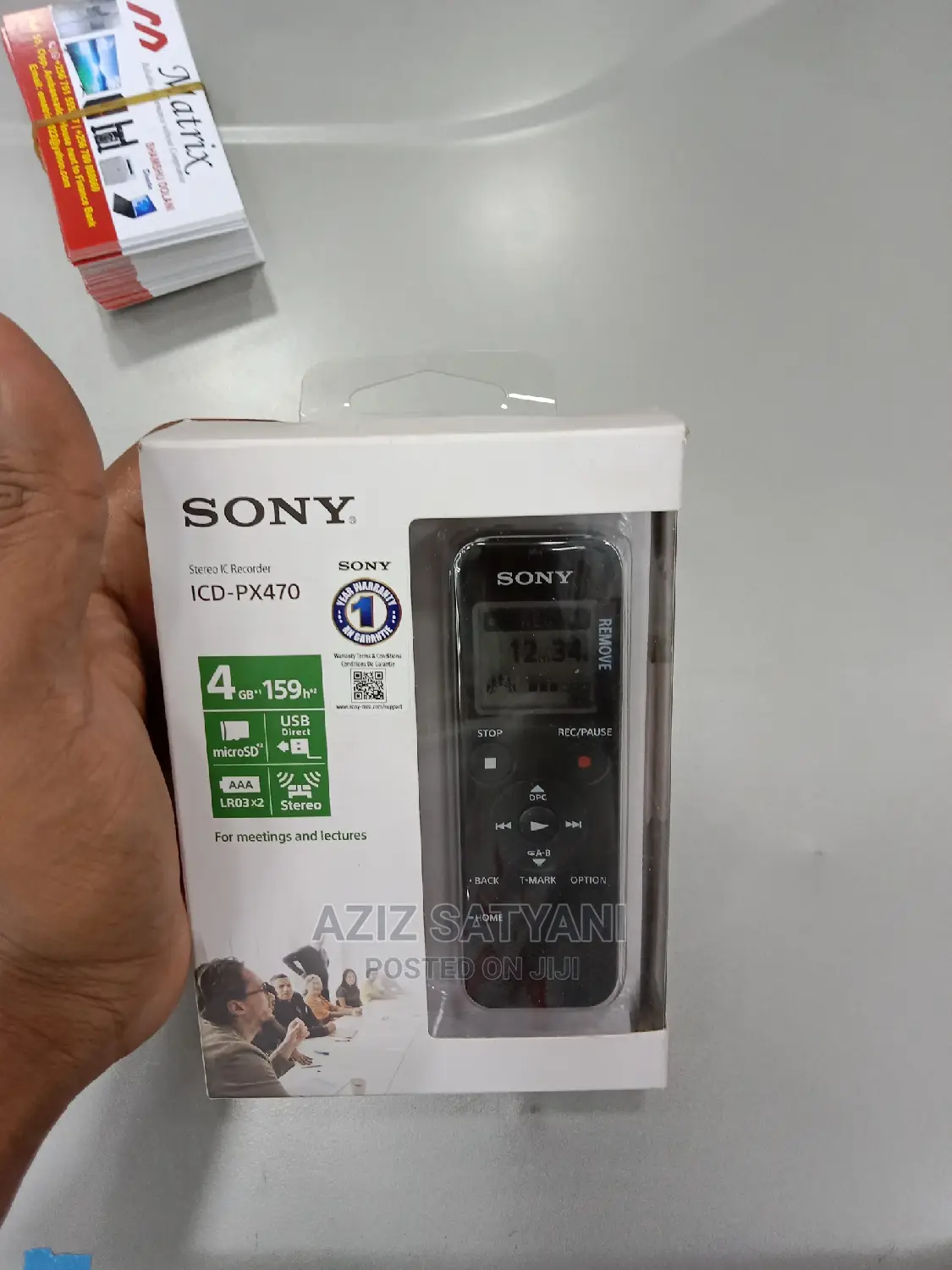 Sony Icd-Px470 Stereo Digital Voice Recorder Built-in Usb