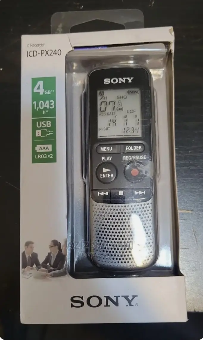 Sony Icd-Px470 Stereo Digital Voice Recorder Built-in Usb