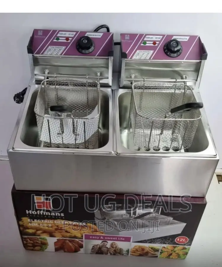 Hoffmans Double Deep Fryer – 12 Litres
