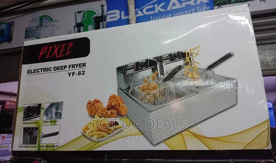 12L Double Deep Fryer- Silver
