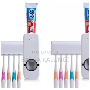 Bathroom Toothpaste Dispenser and Toothbrush Holder