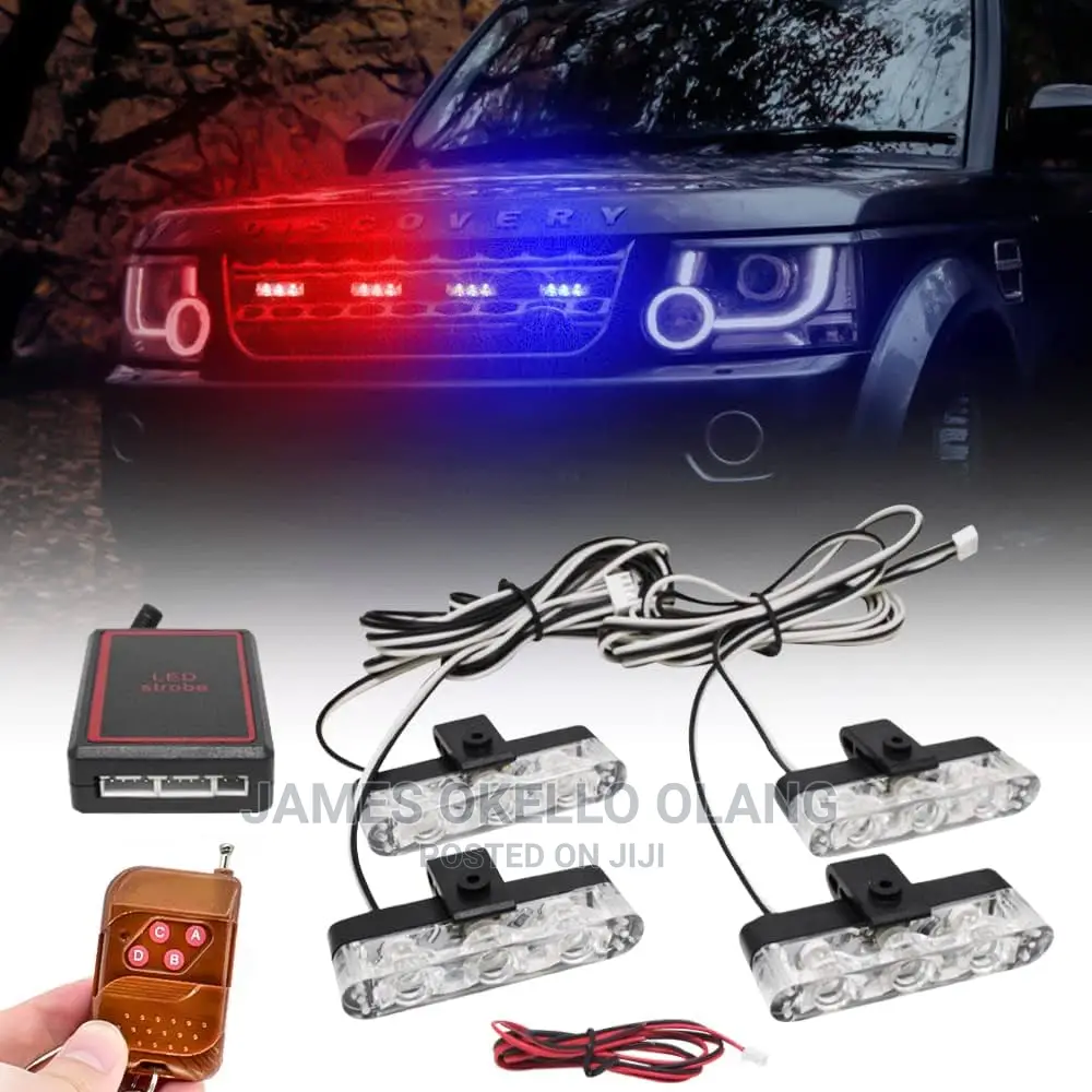 Police Light for Grill Red Blue Flashing