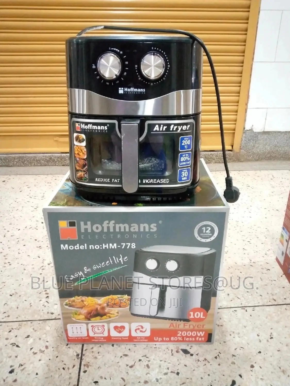 HOFFMANS 10litres Electric Airfryers \\ 2000w \\ HM-778