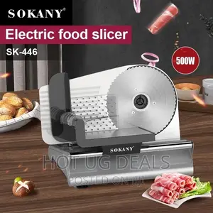 Sokany Electric Commercial Meat Slicer Machine- Silver