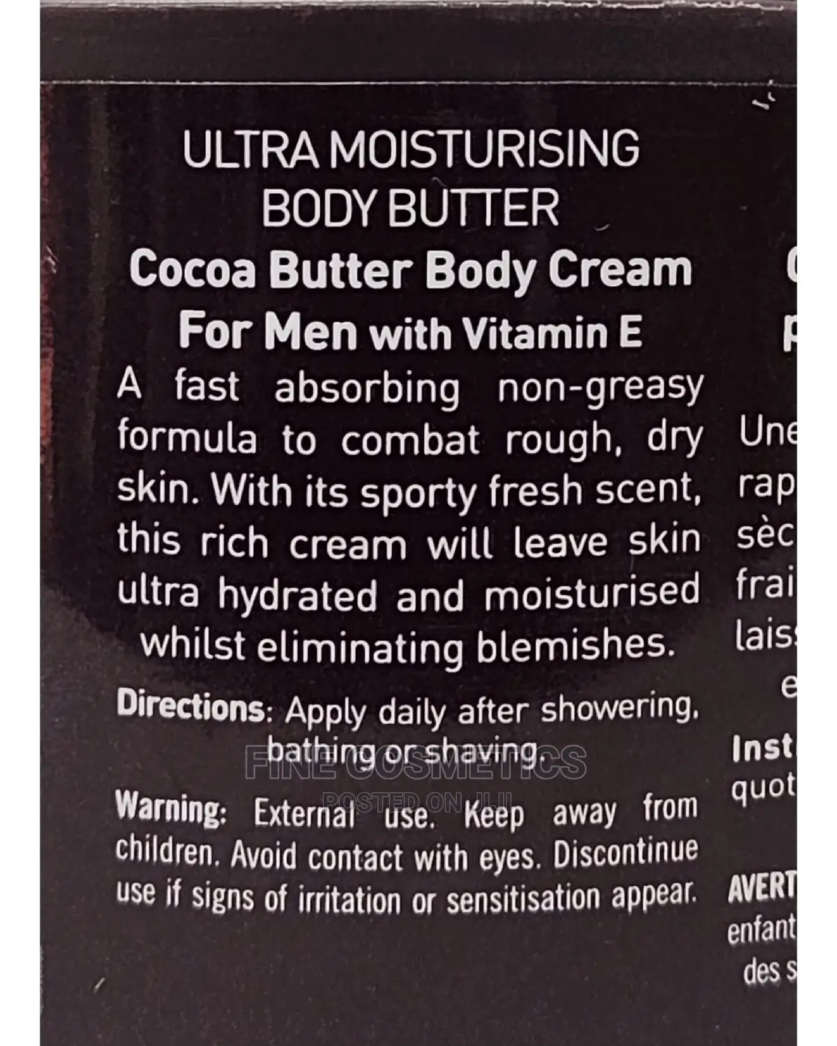 AMERICAN DREAM for Men Cocoa Butter Moisturizing Body Cream