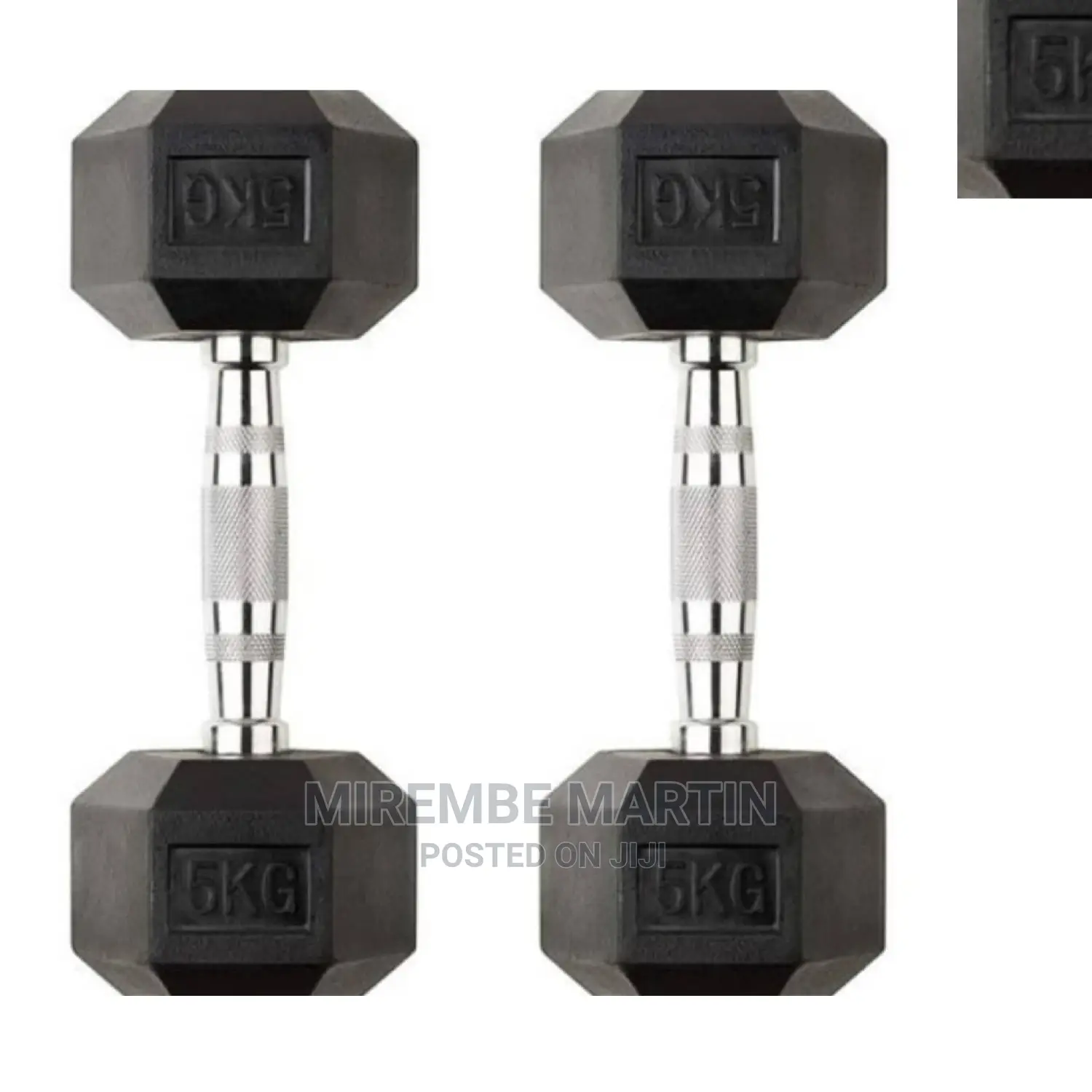 Black Double Dumbbells