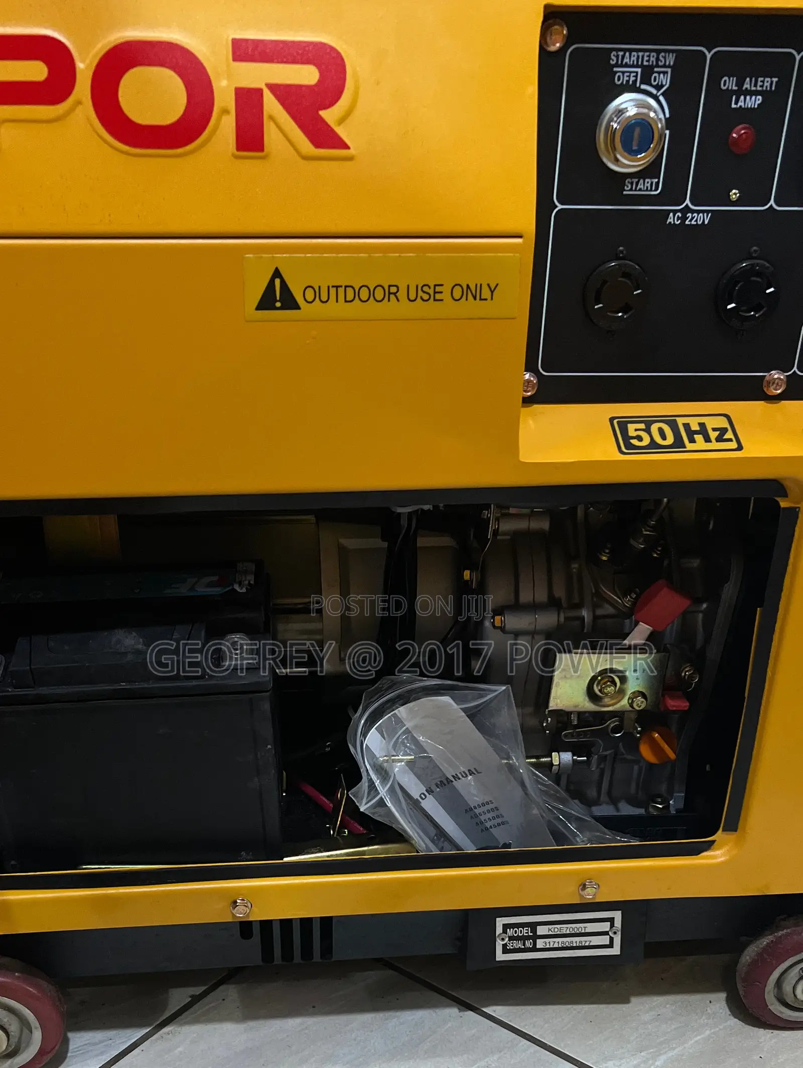 Kipor KDE7000T Diesel Generator