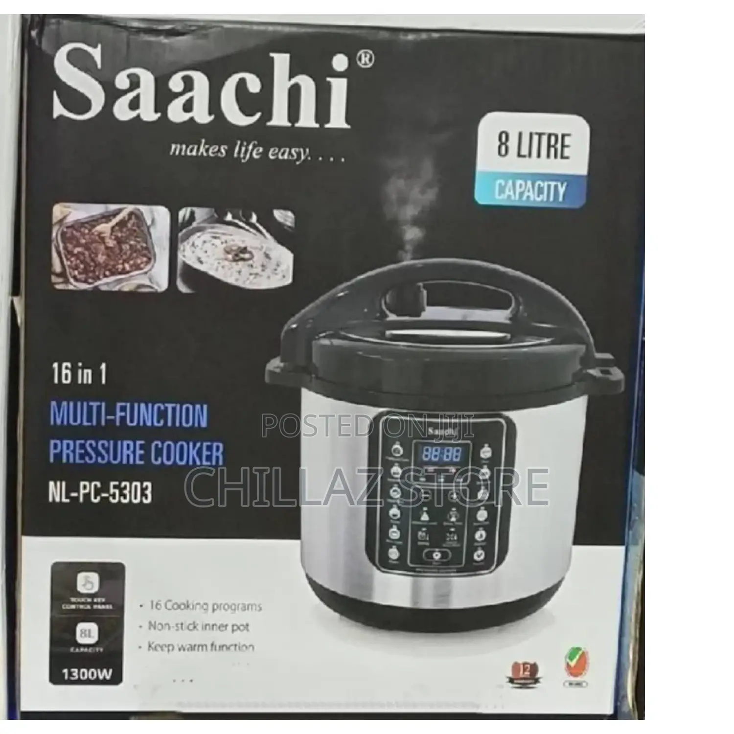 Saachi 16in1 8L Electric Pressure Cooker.