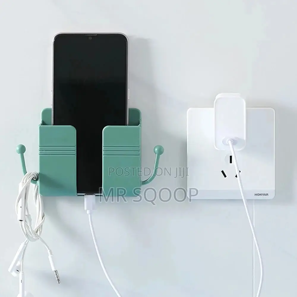 Wall Mount Phone Holder Remote Holder Organizer