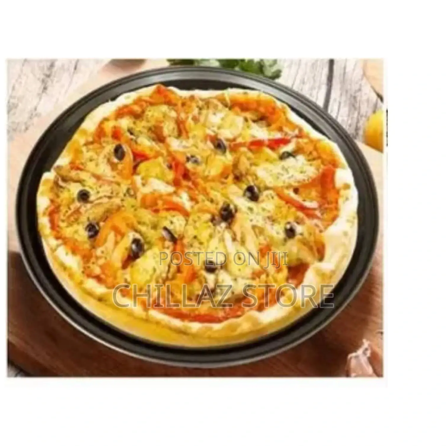 Non Stick Pizza Banking Round Oven.