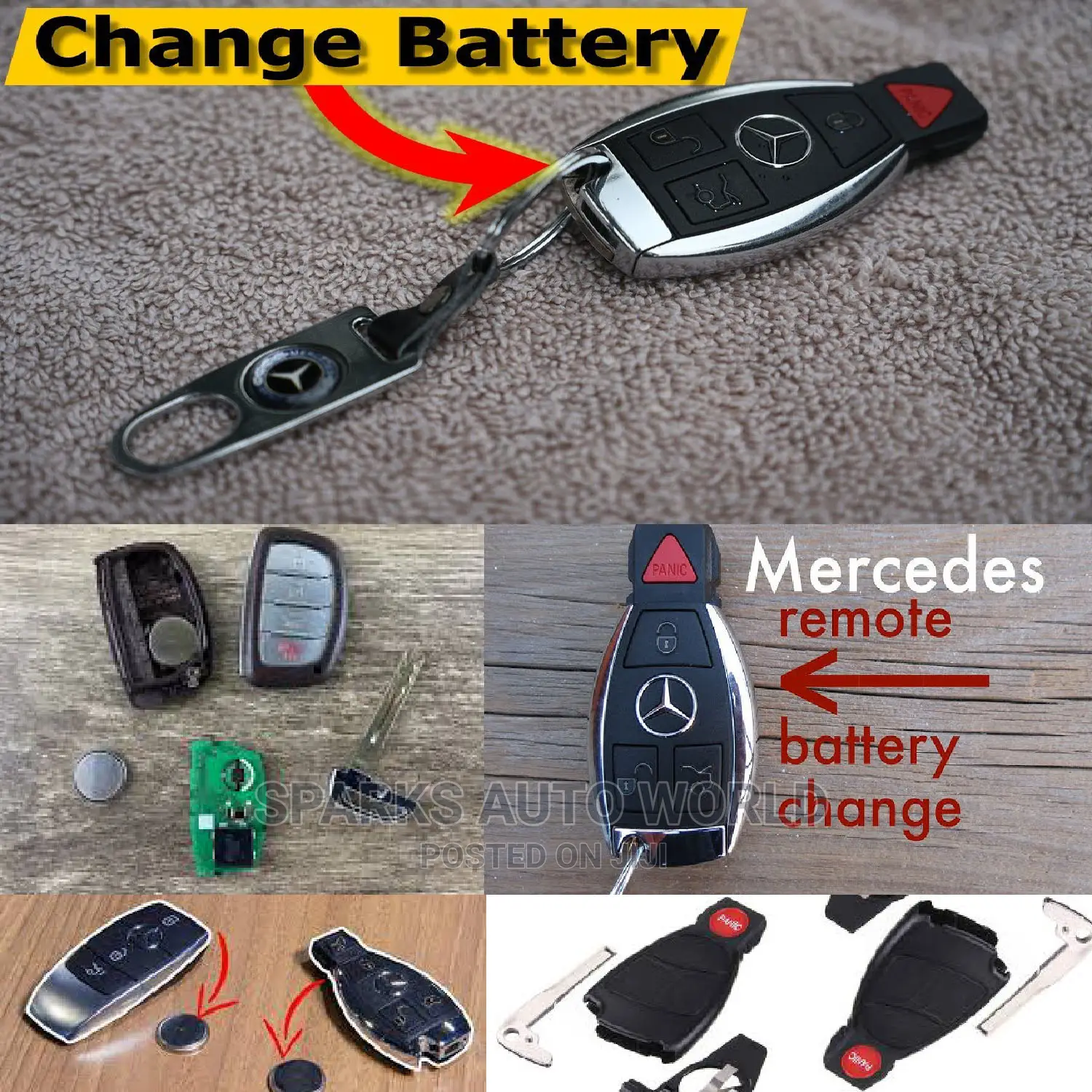 Benz Key Batteries Replacement
