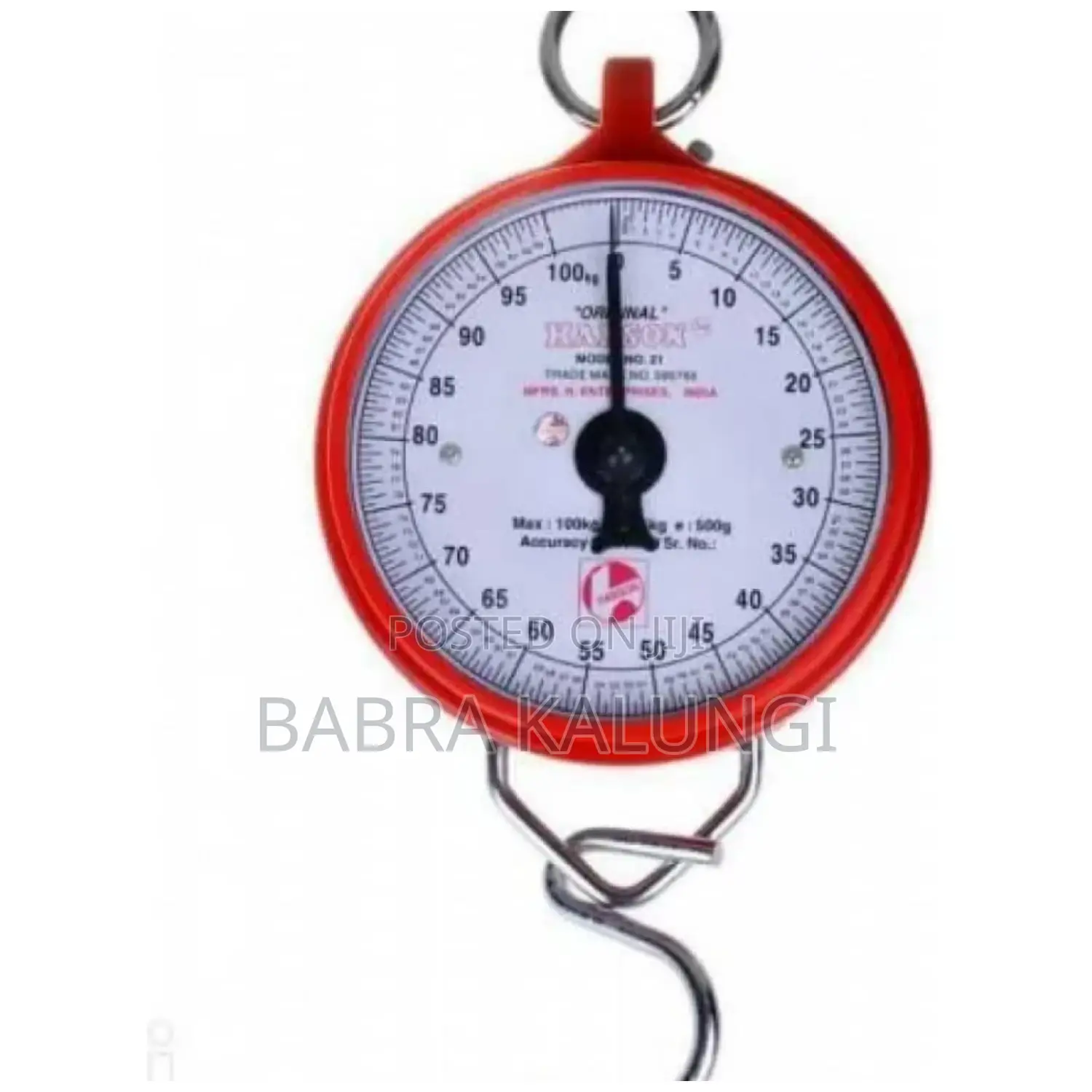 Heavy Duty Portable, Hook Type 100kg Weighing Scale