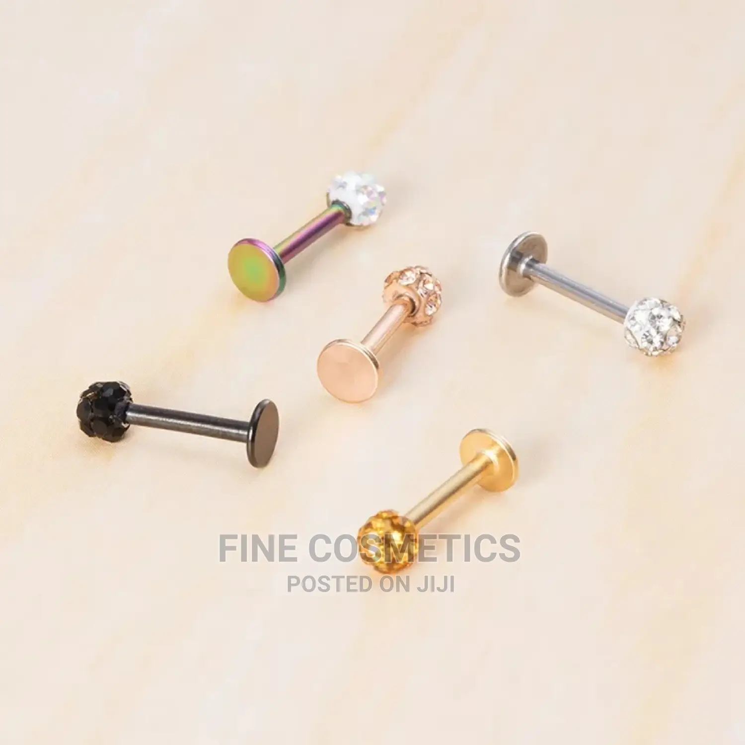 1PC Super Sparkle Lip Jewelry Ferido Ball Monroe, Labret Pin