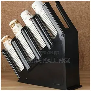 4 Compartment Plastic Cups Paper Holder Rack