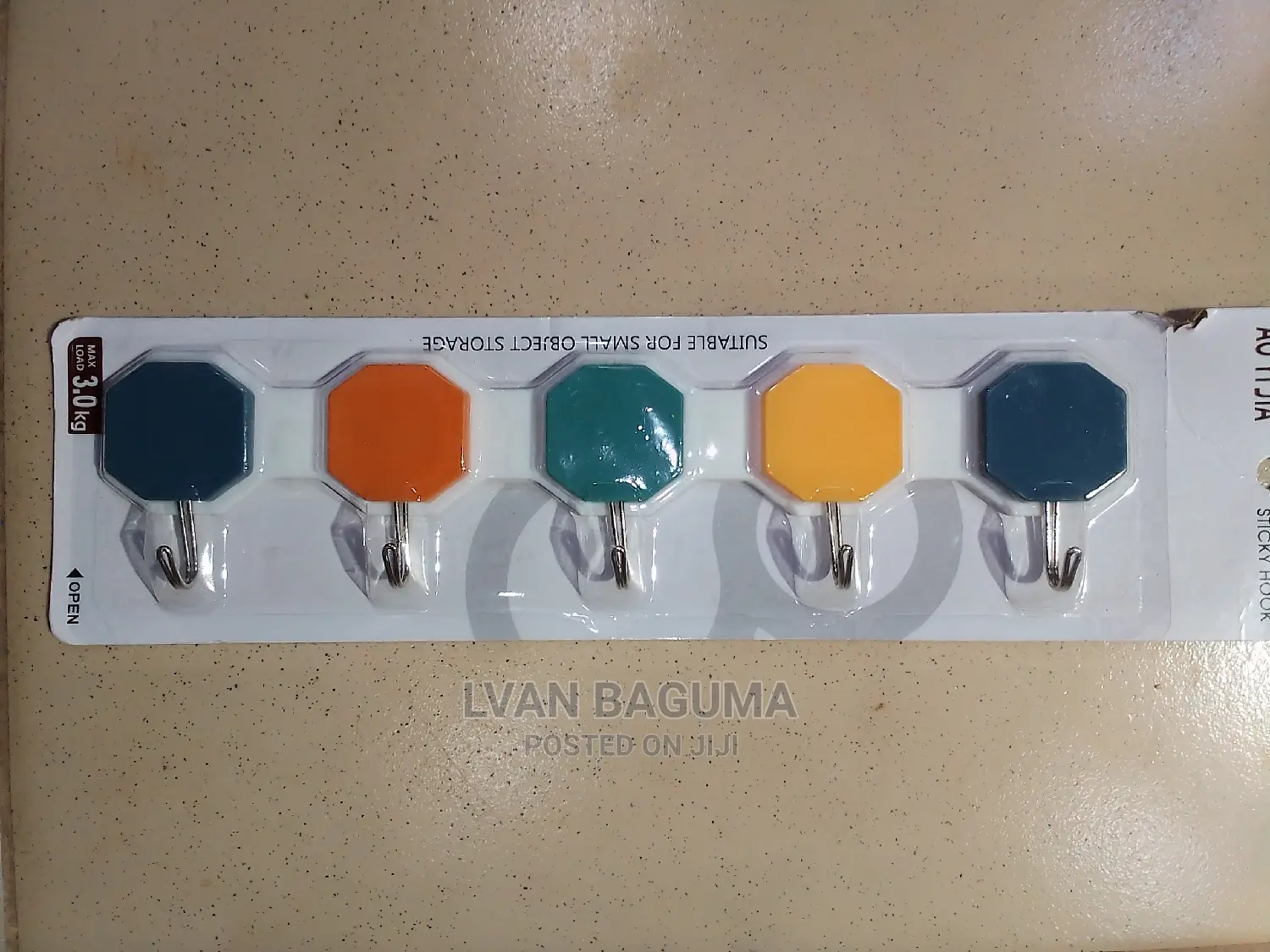 Adhesive Wall Sticky Hooks - 5 in a Pack