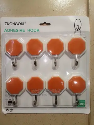 Adhesive Wall Sticky Hooks - 8 in a Pack