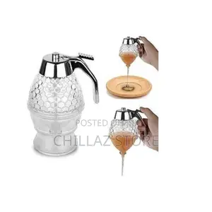 Honey Glass Dispenser.