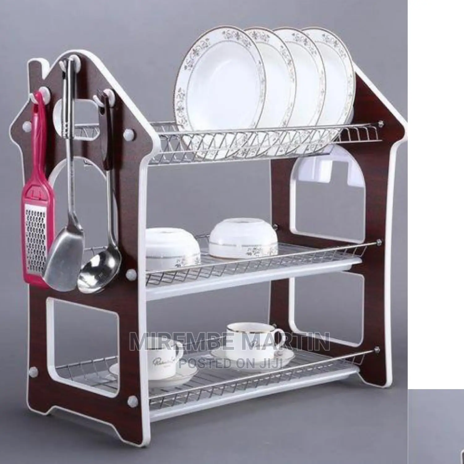 3 Layer Wooden Dish Rack