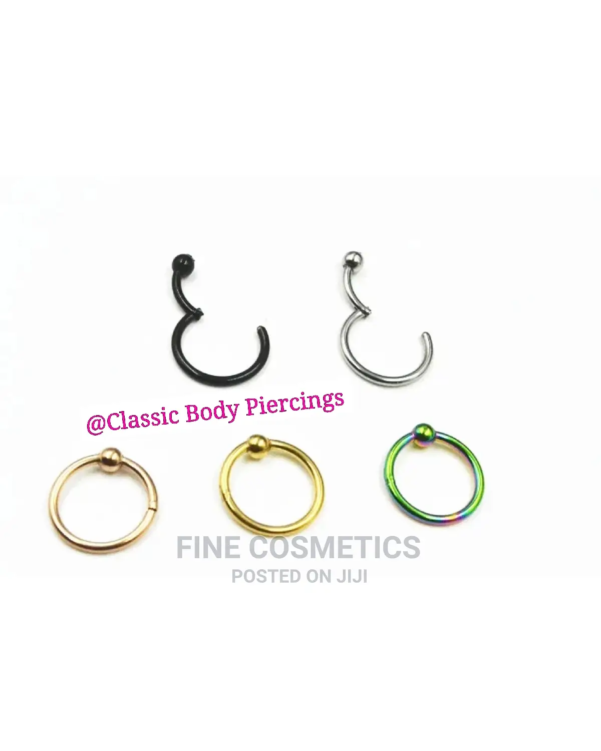 1PC Segment Captive Bead Ring- 316L Stainless Steel Earring