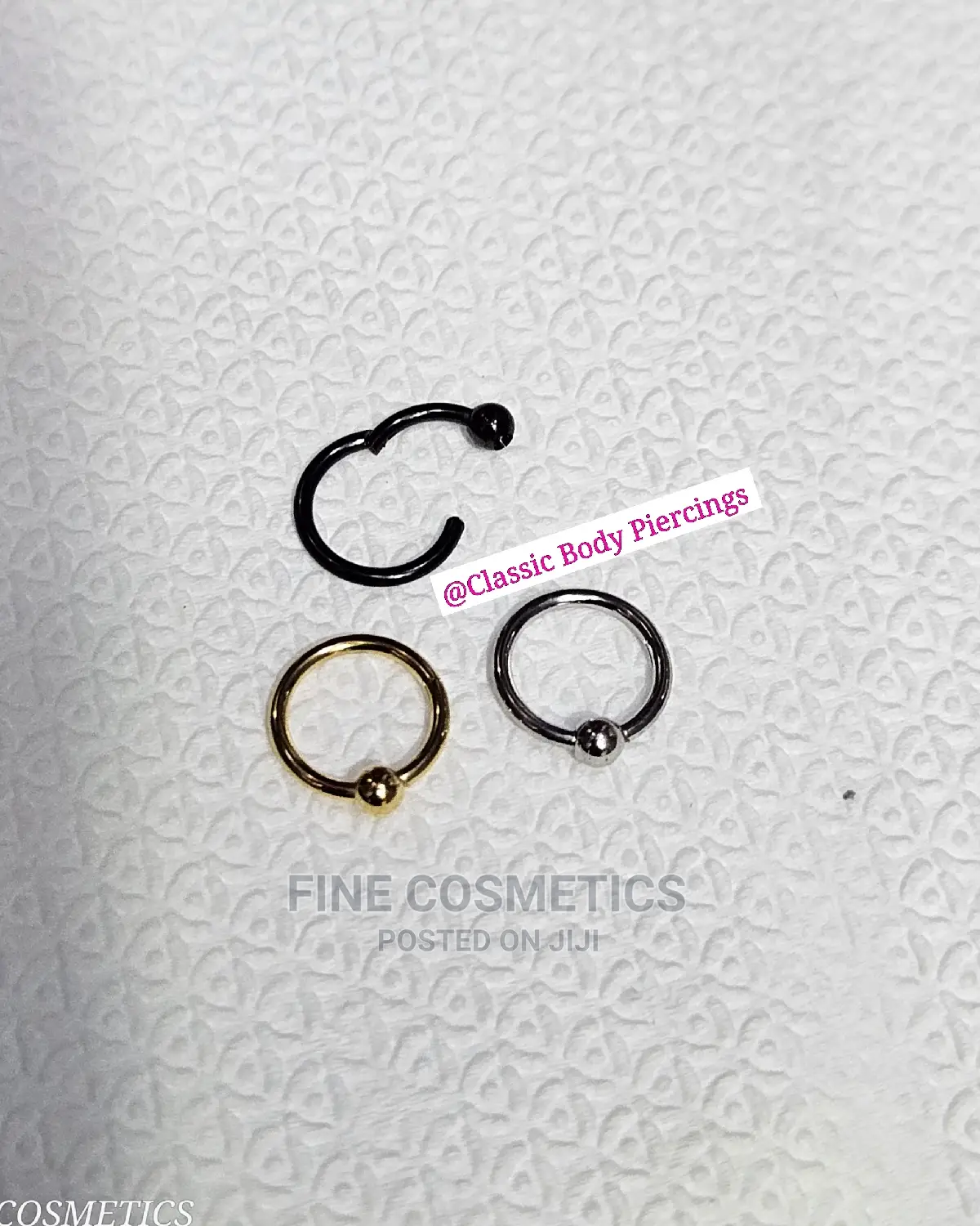 1PC Segment Captive Bead Ring- 316L Stainless Steel Earring