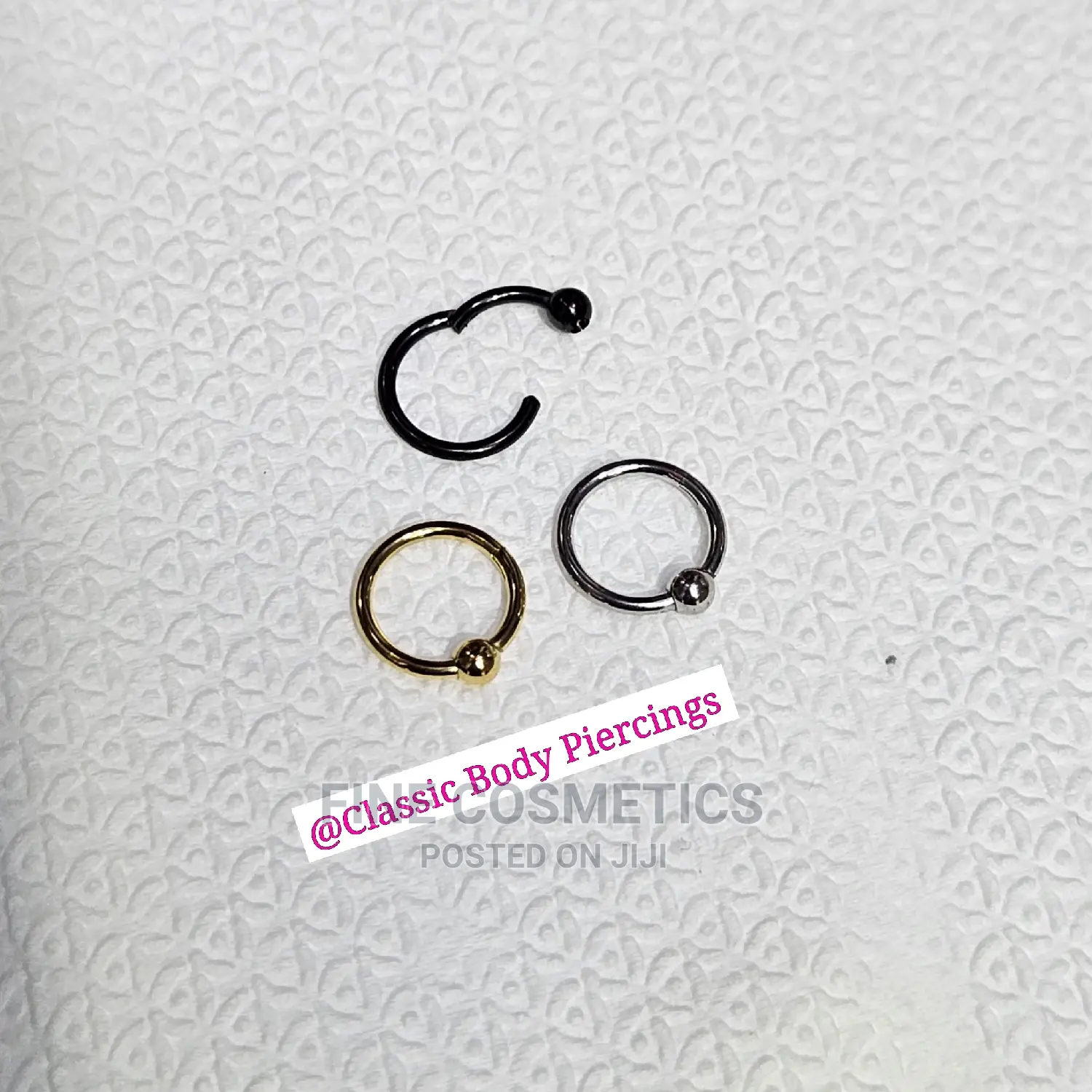 1PC Segment Captive Bead Ring- 316L Stainless Steel Earring