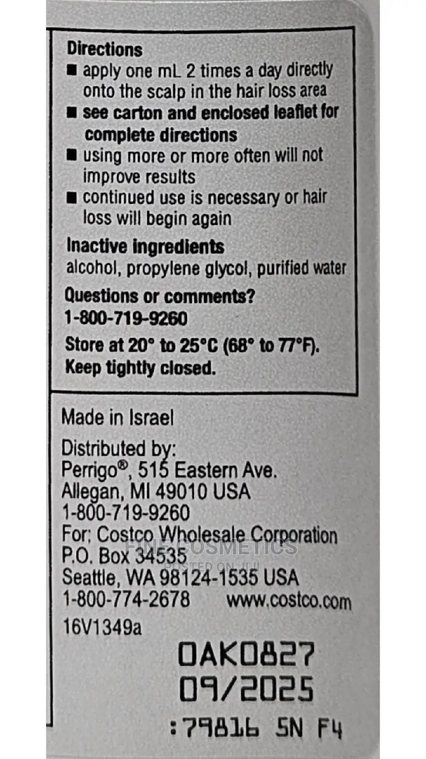 Minoxidil 5% Extra Strength Hair Regrowth Treatment for Men