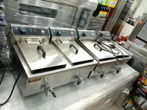 JFK HEAVY DUTY 24L Electric Dual Deep Fryer With Oil Faucet