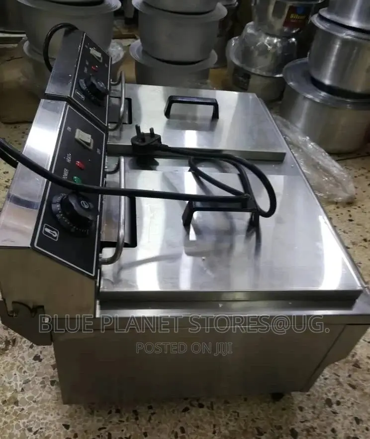 JFK HEAVY DUTY 24L Electric Dual Deep Fryer With Oil Faucet