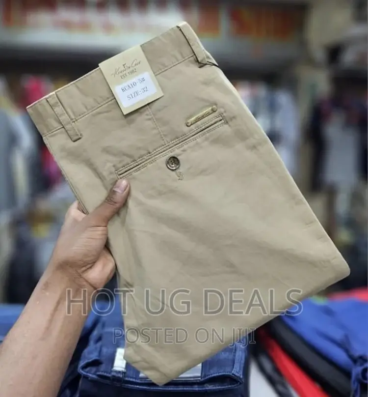 Men’S Khaki Stretcher Pants - Brown