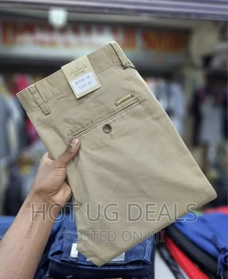 Men’S Khaki Stretcher Pants - Brown