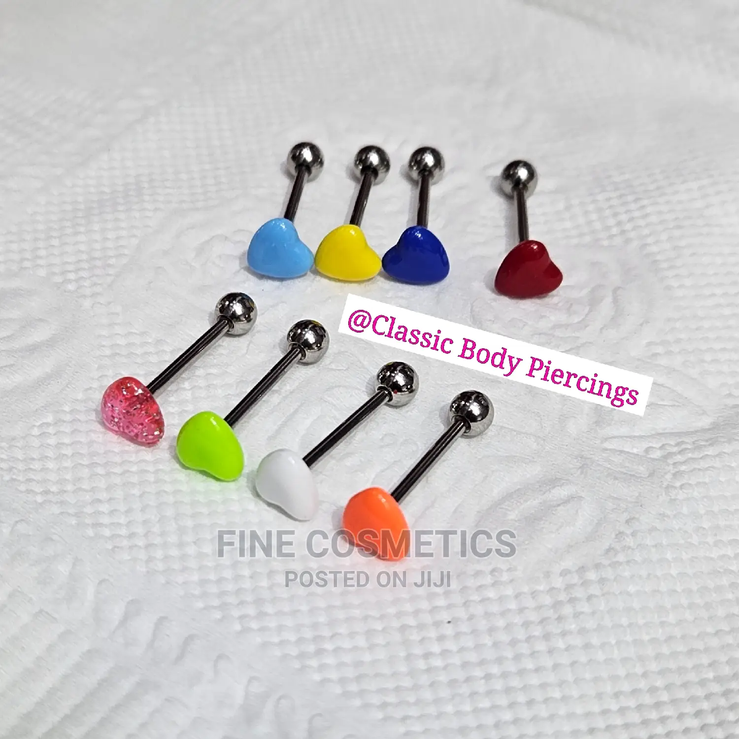 1PC Tongue Barbell Darling Heart Decoration Tongue Jewelry