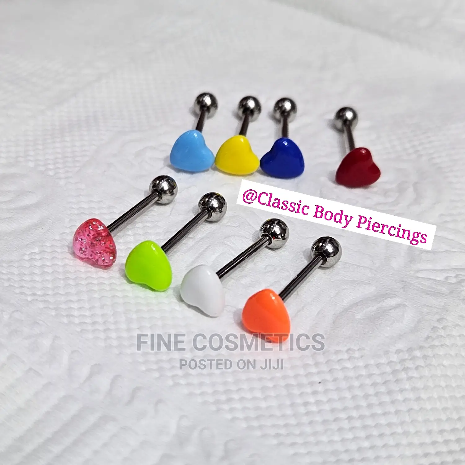 1PC Tongue Barbell Darling Heart Decoration Tongue Jewelry