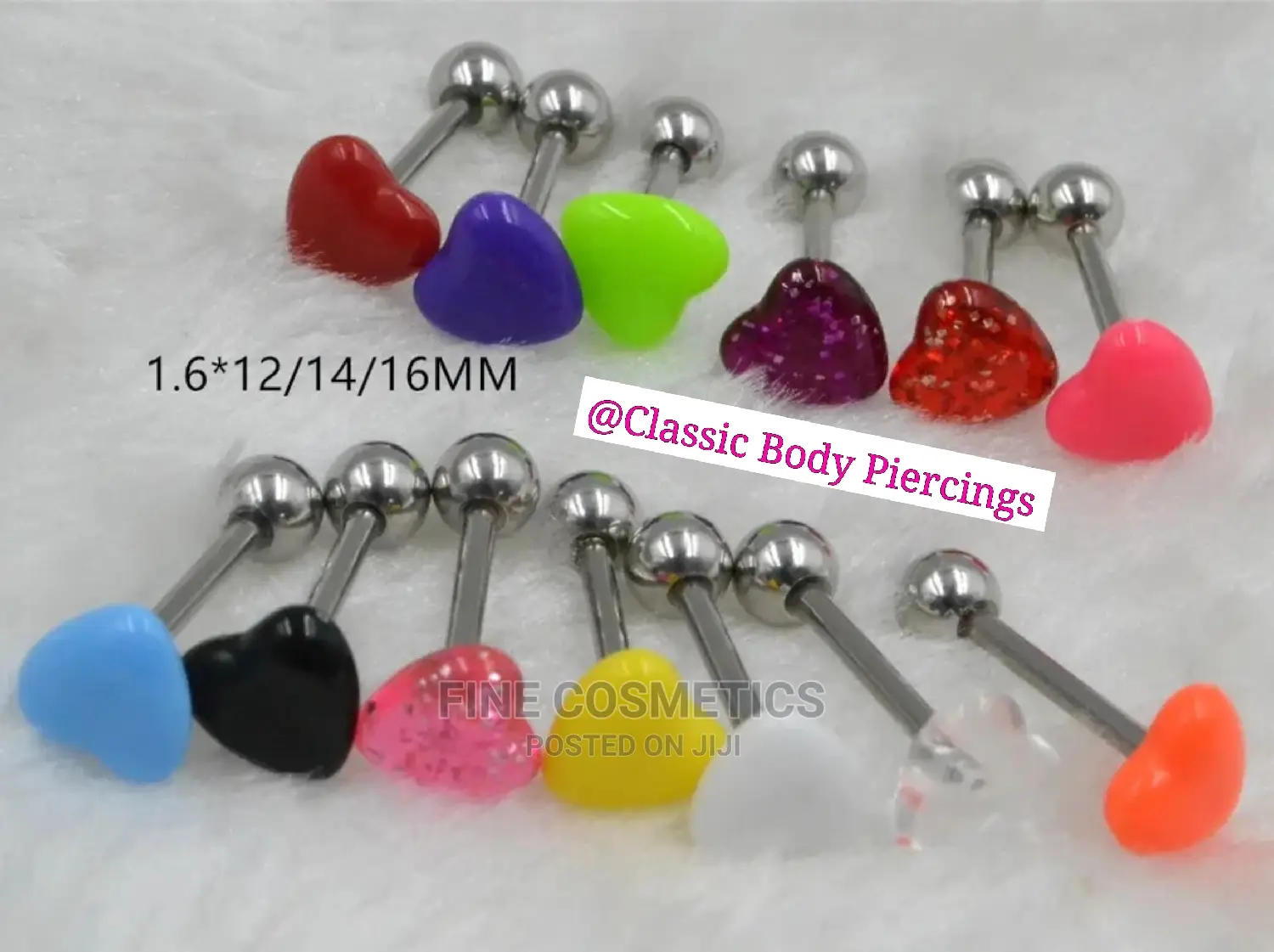 1PC Tongue Barbell Darling Heart Decoration Tongue Jewelry