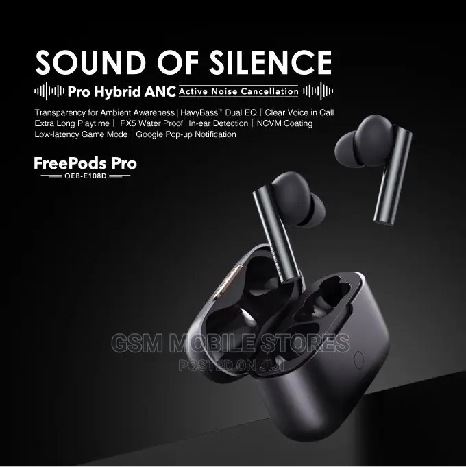 Oraimo Freepods Pro ANC Active Noise Cancellation Earbuds